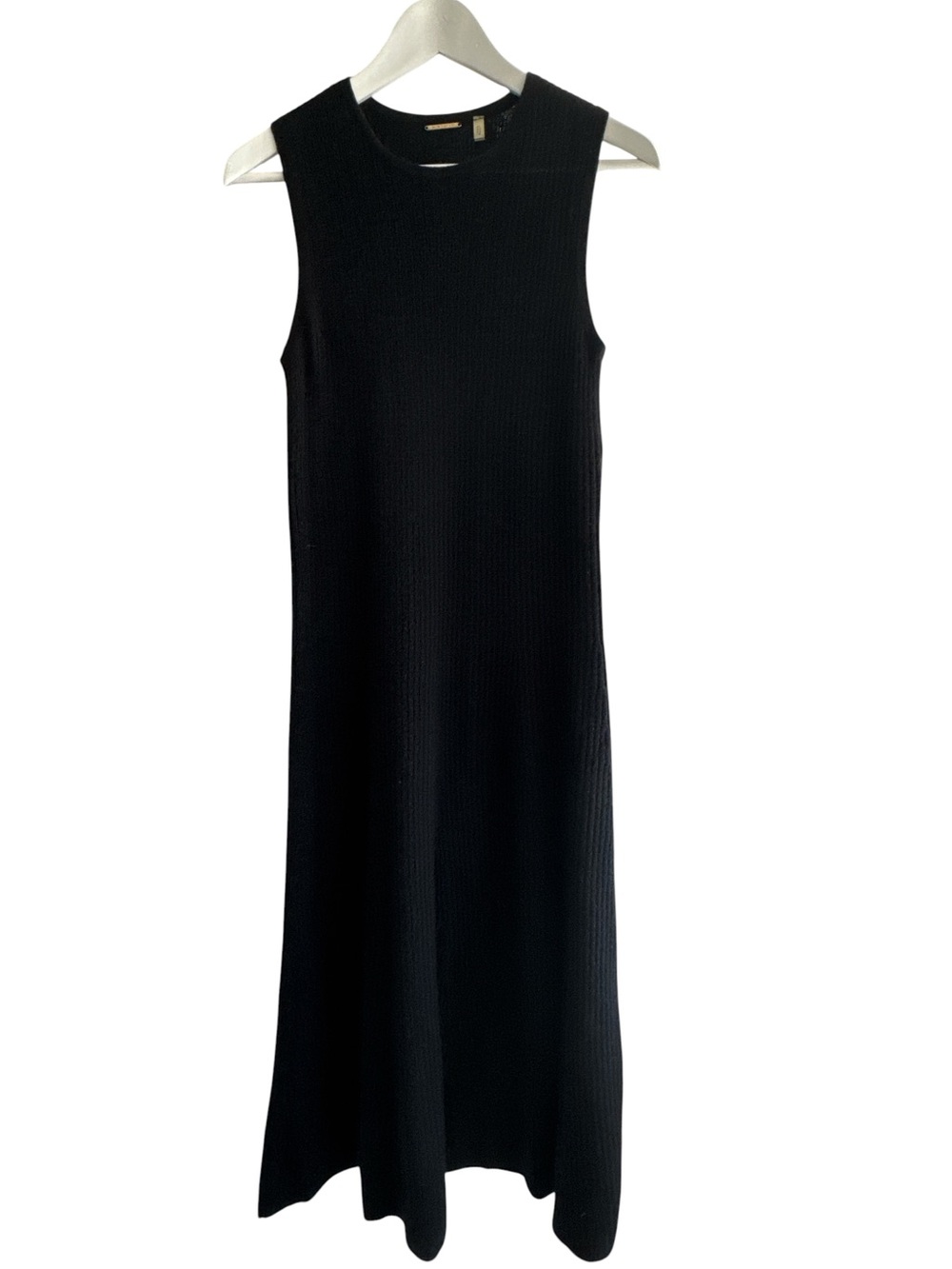 Elie Tahari Black Sleeveless Knit Maxi Dress